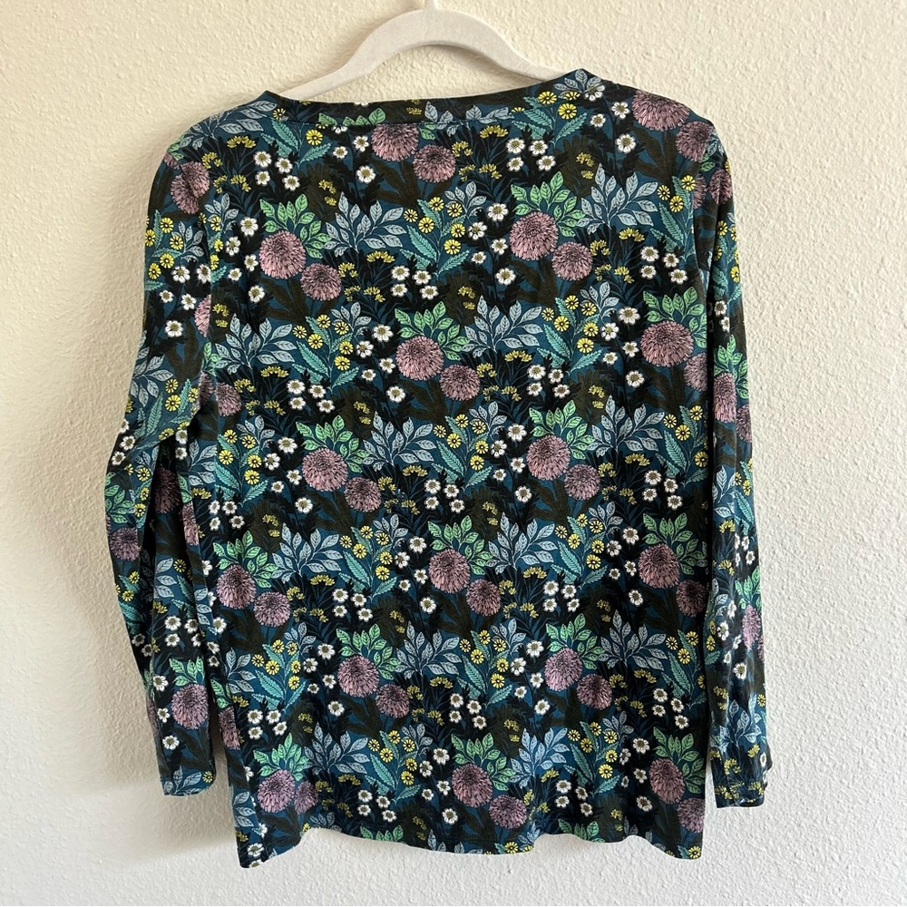 Jcrew Abigail Borg floral long sleeve top - Picture 5 of 5